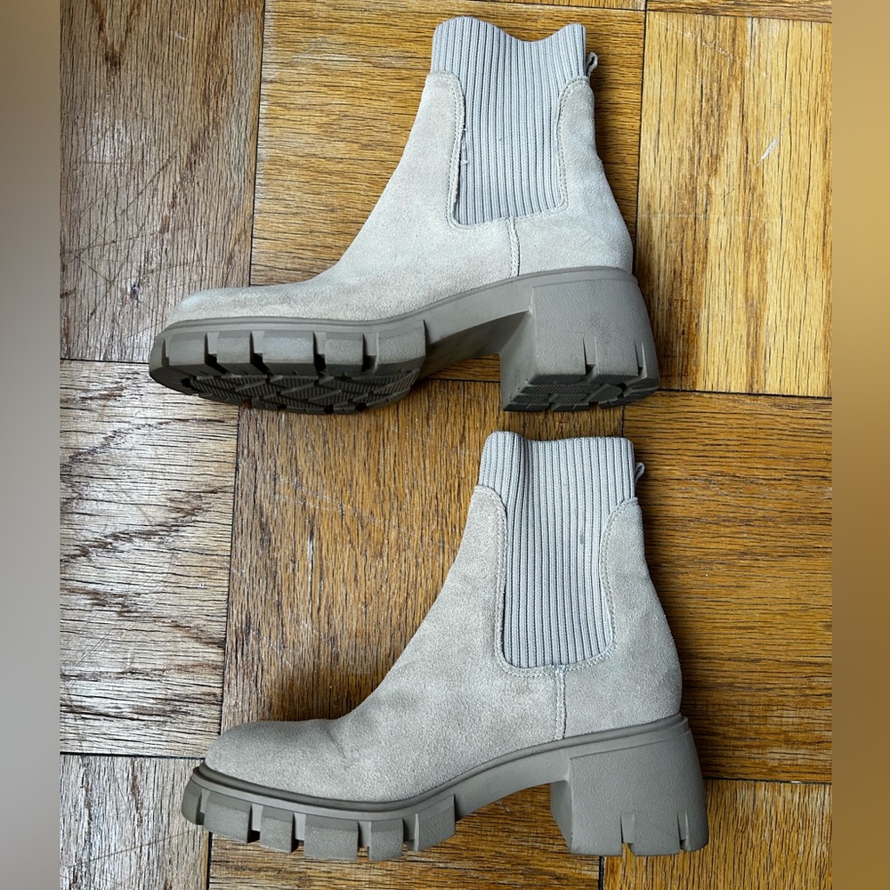Steve Madden Suede Ankle Boots - Tan